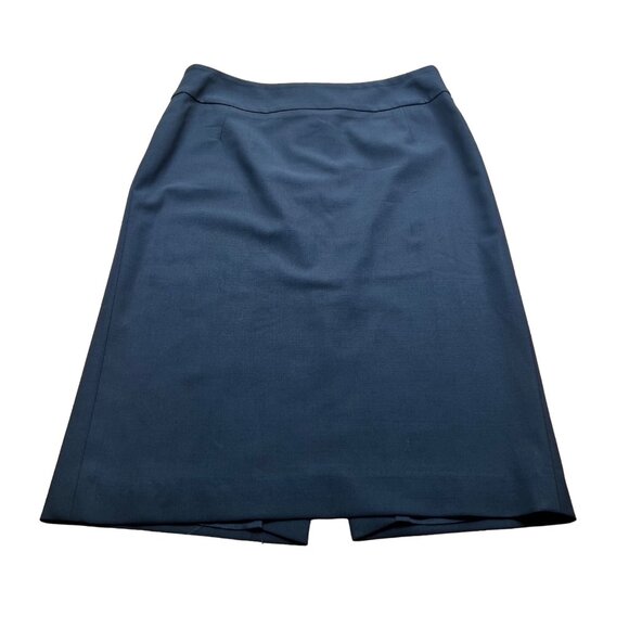 Boss Hugo Boss Size 4 Black Charcoal Veronice Wool Blend Straight Pencil Skirt - Picture 2 of 15